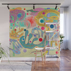 Wassily Kandinsky - Capricious Forms Wall Mural Gallery Image 1