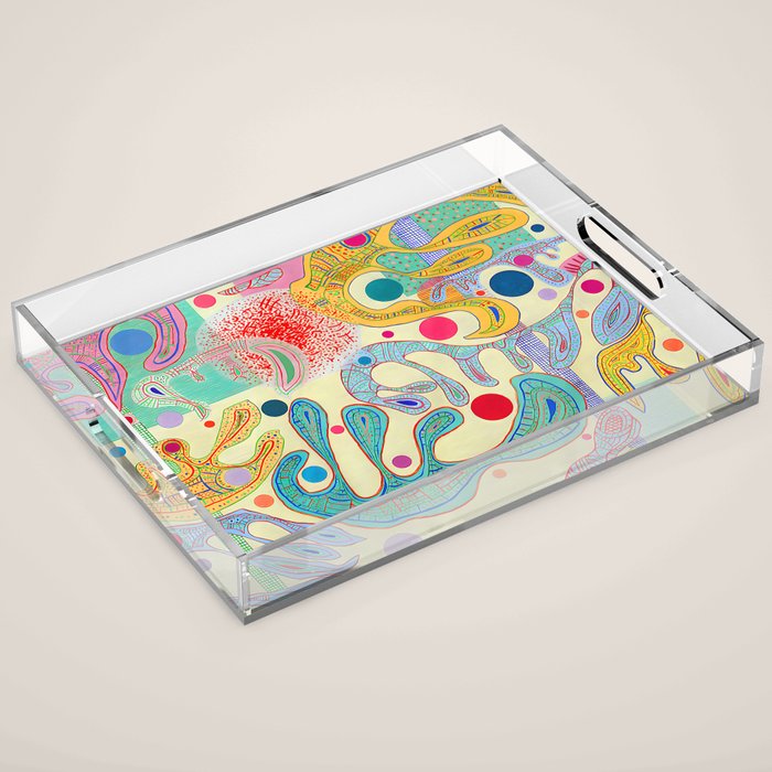 Wassily Kandinsky - Capricious Forms Acrylic Tray Gallery Image 1