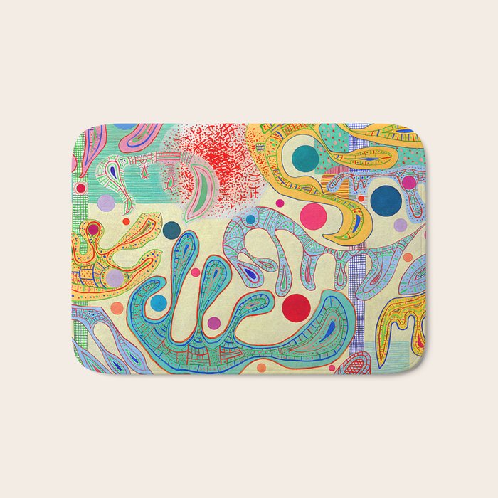 Wassily Kandinsky - Capricious Forms Bath Mat Gallery Image 1