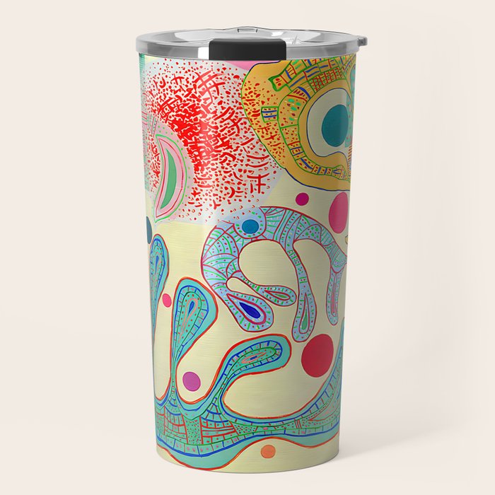 Wassily Kandinsky - Capricious Forms Travel Mug Gallery Image 1