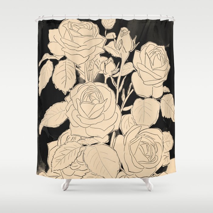 White Roses 3 Shower Curtain Gallery Image 1