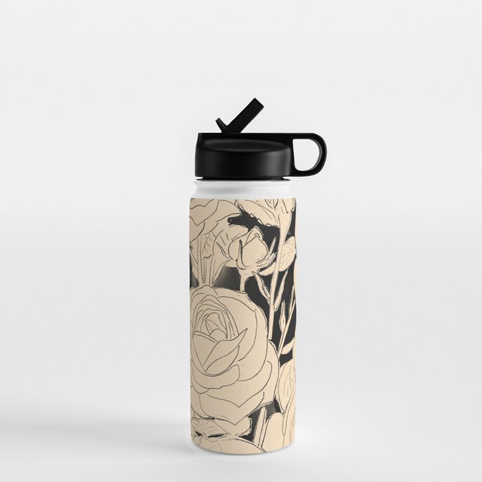 White Roses 3 Water Bottle Gallery Image 1