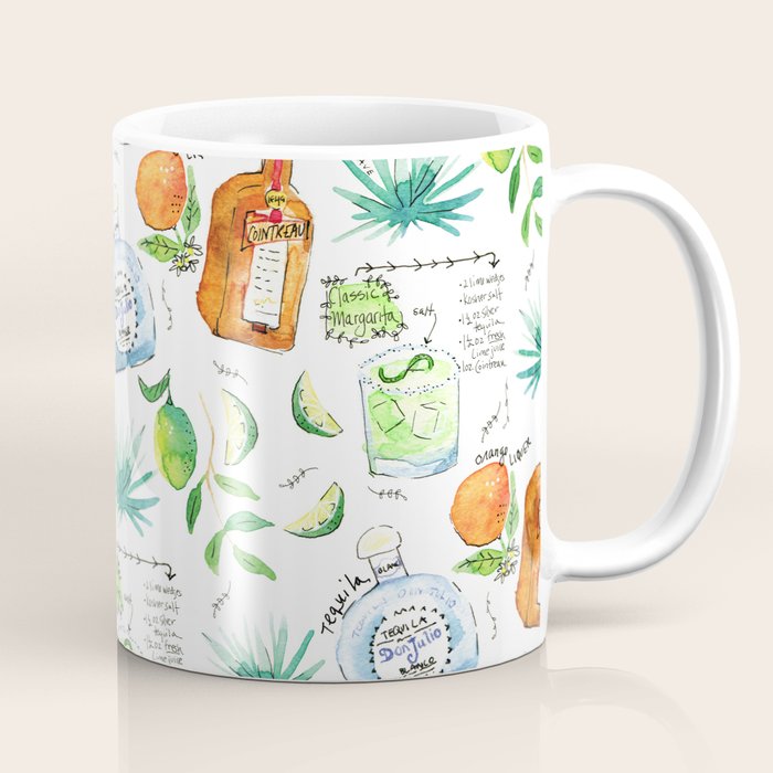 Classic Margarita Cocktail Recipe Coffee Mug Gallery Image 1