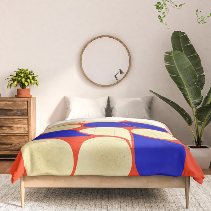 Mid-century geometric shapes-no10 Comforter Gallery Image 3