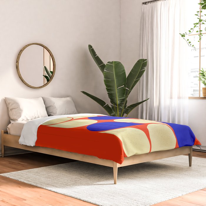 Mid-century geometric shapes-no10 Comforter Gallery Image 2