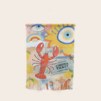 Eclectic Boho Summer Poster ,Good Vibes, Citrus, Sea Life Wall Hanging Gallery Image 1