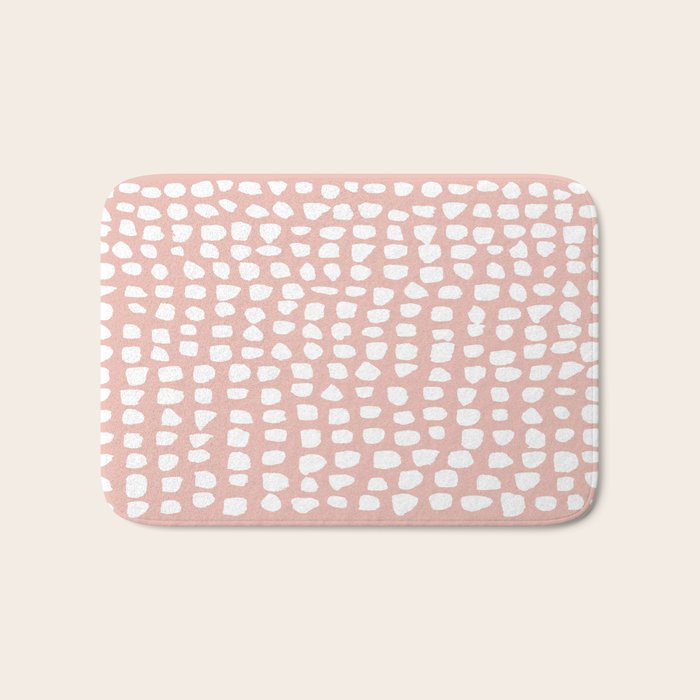 Dots (Pink) Bath Mat Gallery Image 1