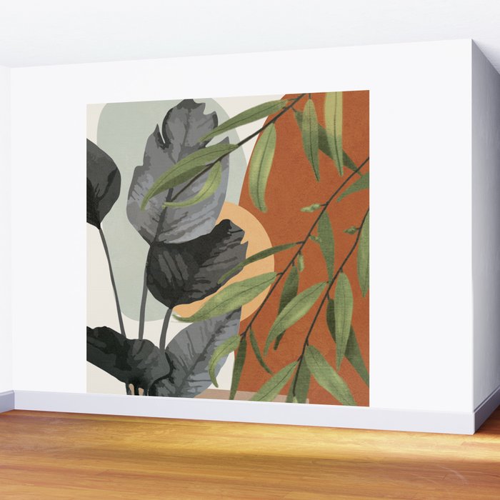 Sunset Flora 02 Wall Mural Gallery Image 2