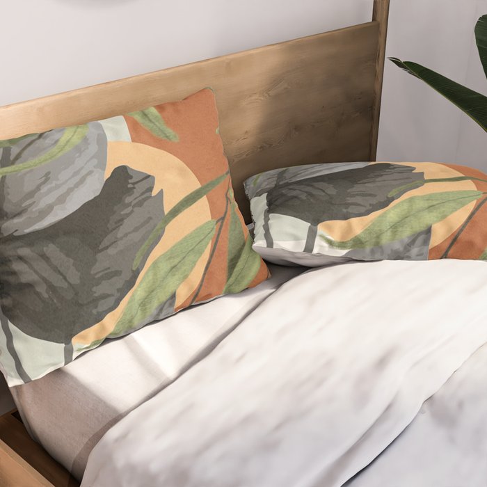 Sunset Flora 02 Pillow Sham Gallery Image 2