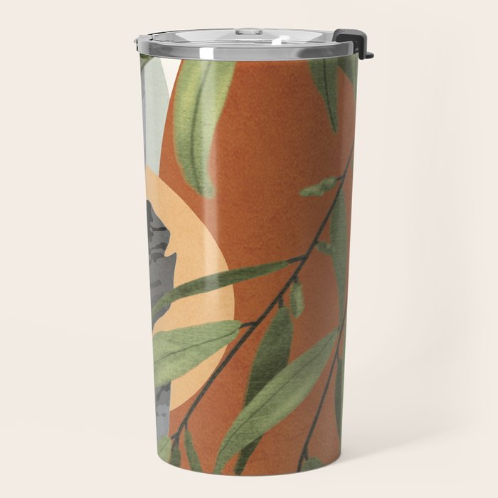 Sunset Flora 02 Travel Mug Gallery Image 2
