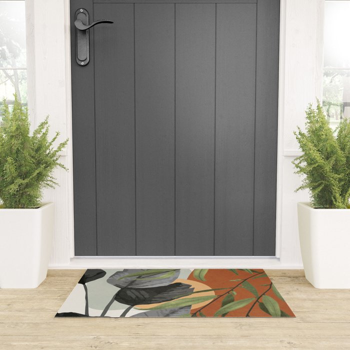 Sunset Flora 02 Welcome Mat Gallery Image 3