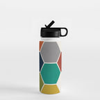 Mid-Century Modern Honeycomb Water Bottle Gallery Image 1