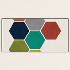 Mid-Century Modern Honeycomb Desk Mat Gallery Image 3