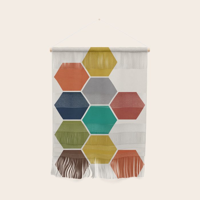 Mid-Century Modern Honeycomb Wall Hanging Gallery Image 1
