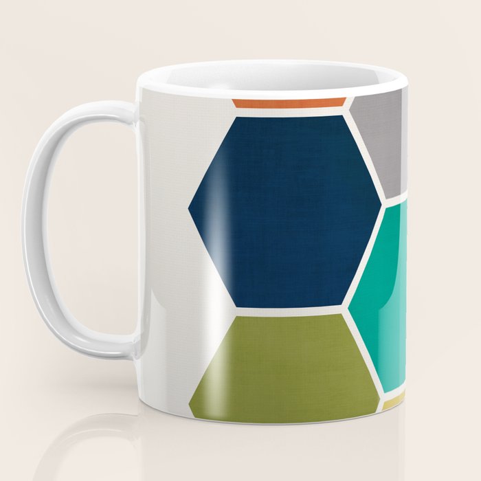Mid-Century Modern Honeycomb Coffee Mug Gallery Image 3