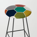 Mid-Century Modern Honeycomb Stool Gallery Image 2