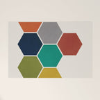 Mid-Century Modern Honeycomb Welcome Mat Gallery Image 1