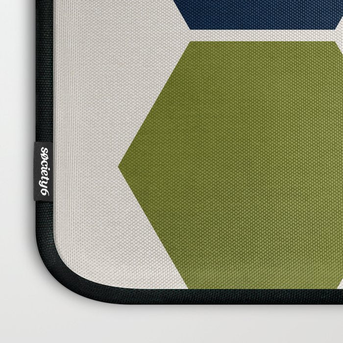 Mid-Century Modern Honeycomb Laptop Sleeve Gallery Image 3