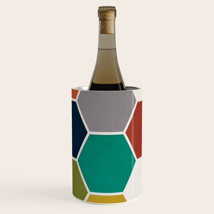 Mid-Century Modern Honeycomb Wine Chiller Gallery Image 1