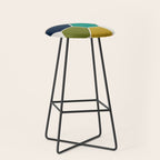 Mid-Century Modern Honeycomb Stool Gallery Image 1
