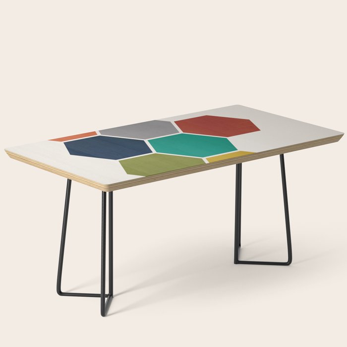 Mid-Century Modern Honeycomb Coffee Table Gallery Image 1