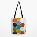 Mid-Century Modern Honeycomb Tote Bag Gallery Image 2