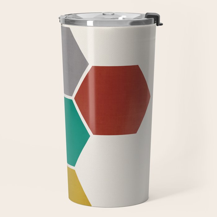 Mid-Century Modern Honeycomb Travel Mug Gallery Image 2