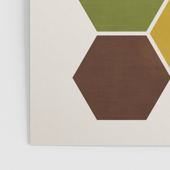 Mid-Century Modern Honeycomb Poster Gallery Image 3