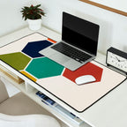 Mid-Century Modern Honeycomb Desk Mat Gallery Image 2