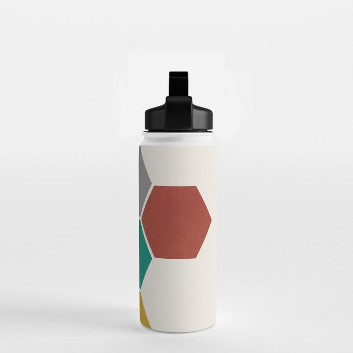 Mid-Century Modern Honeycomb Water Bottle Gallery Image 2