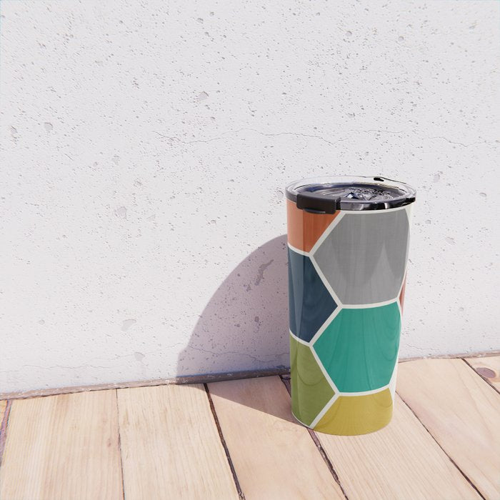 Mid-Century Modern Honeycomb Travel Mug Gallery Image 4