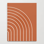 Minimal Arch XX Red Modern Geometric Lines Notebook Gallery Image 4
