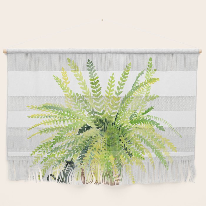 Cat and Fern Wall Hanging Gallery Image 1