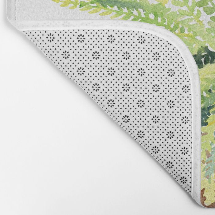 Cat and Fern Bath Mat Gallery Image 2