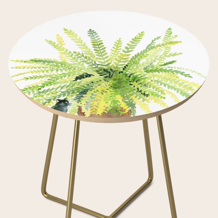 Cat and Fern Side Table Gallery Image 2