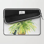 Cat and Fern Laptop Sleeve Gallery Image 2