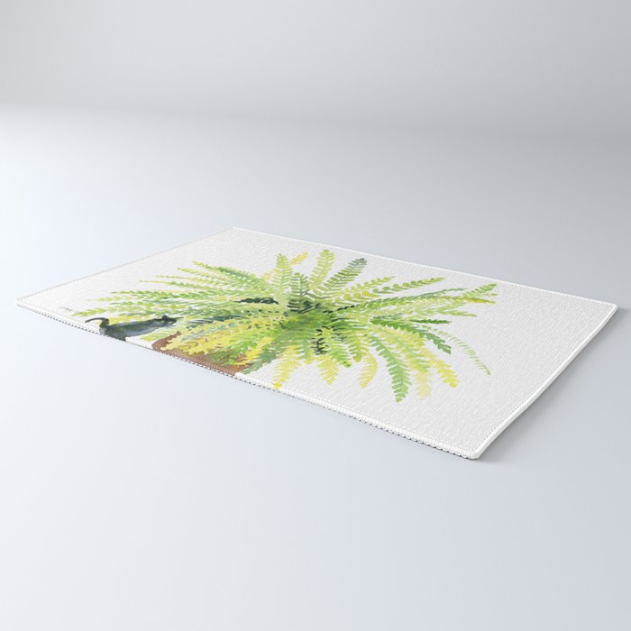 Cat and Fern Rug Gallery Image 3