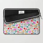 Wild Botanica Bloom - Romantic Abstract Floral Pattern Laptop Sleeve Gallery Image 2