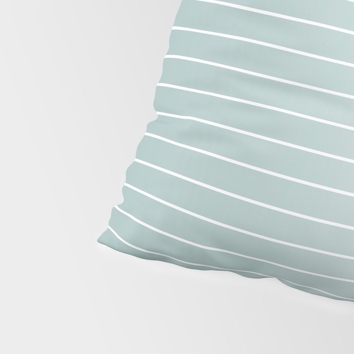 Ombre Arch XVII Natural Teal Gradient Modern Geometric Lines Pillow Sham Gallery Image 4