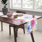 United We Grow - Vote | Floral in Red, Pink, & Blue Table Runner Gallery Image 2