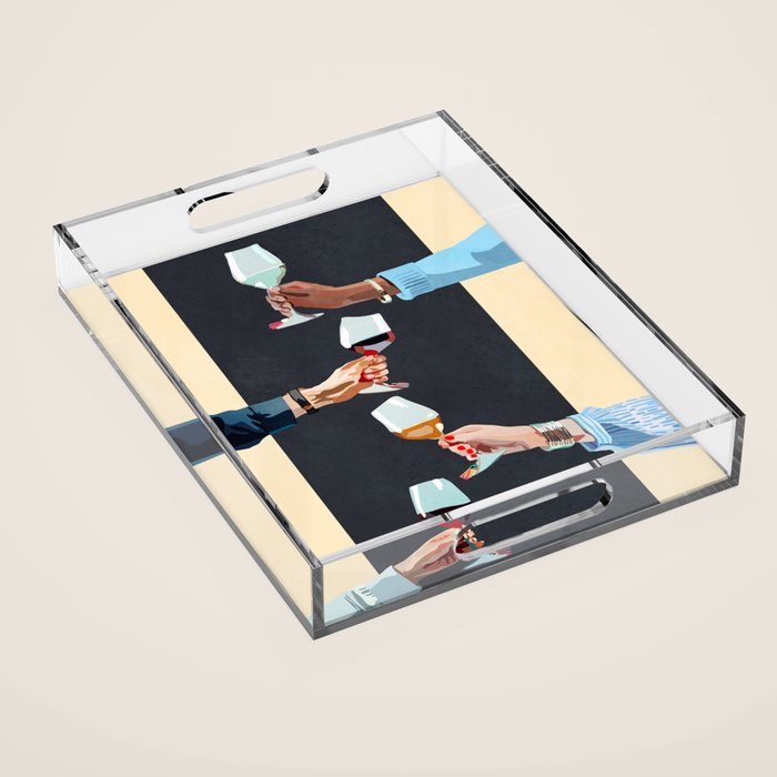 Cheers 6 Acrylic Tray Gallery Image 1