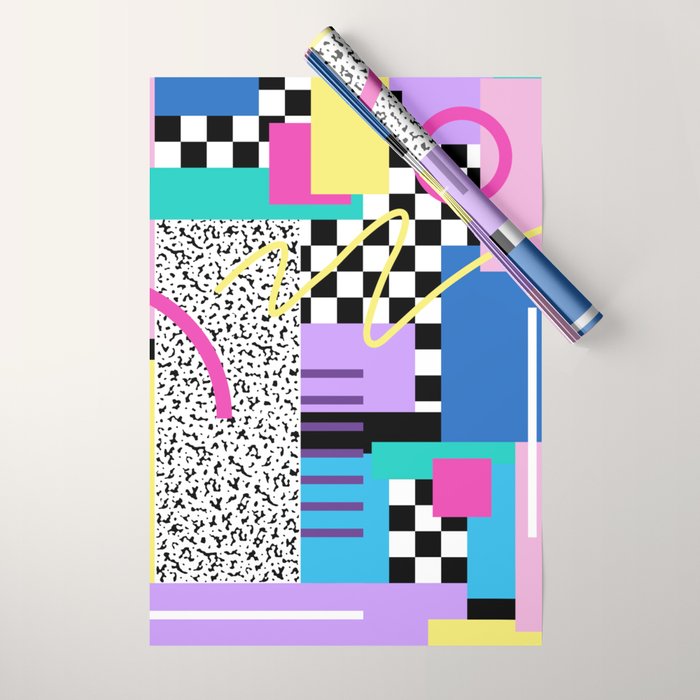 Memphis pattern 118 - 80s / 90s Retro Wrapping Paper Gallery Image 1