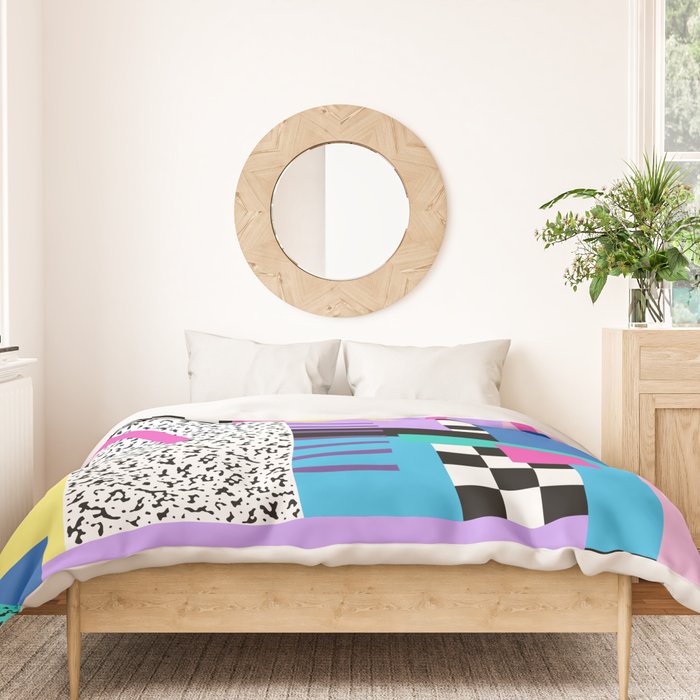 Memphis pattern 118 - 80s / 90s Retro Duvet Cover Gallery Image 3