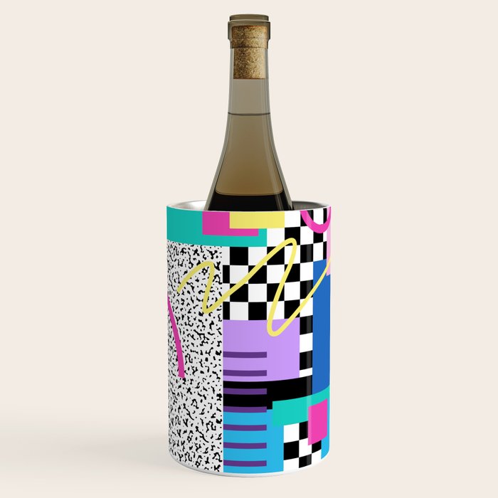 Memphis pattern 118 - 80s / 90s Retro Wine Chiller Gallery Image 1