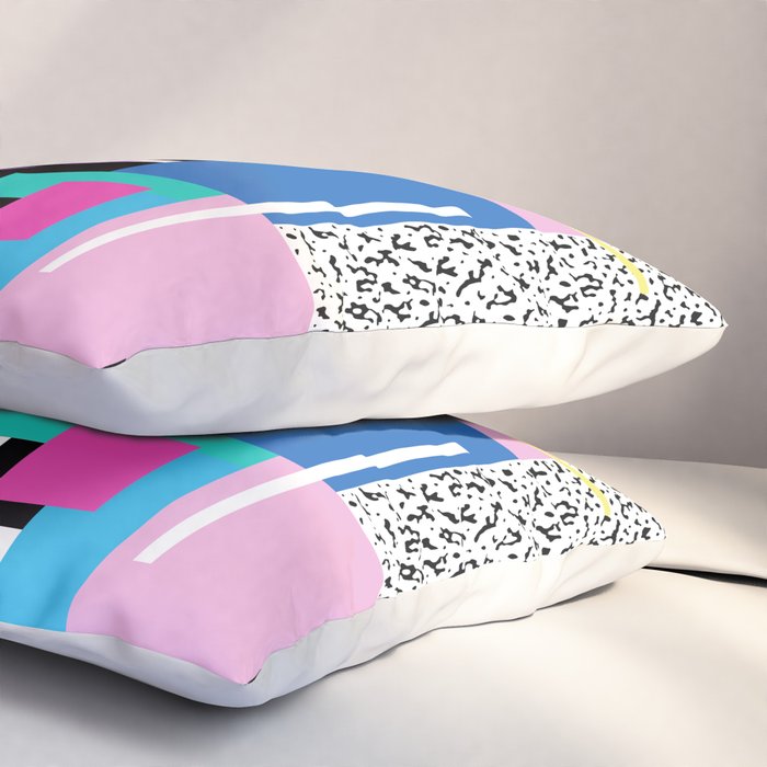 Memphis pattern 118 - 80s / 90s Retro Pillow Sham Gallery Image 3