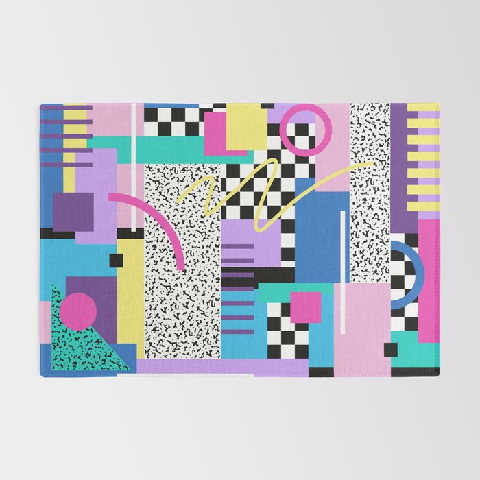Memphis pattern 118 - 80s / 90s Retro Rug Gallery Image 2