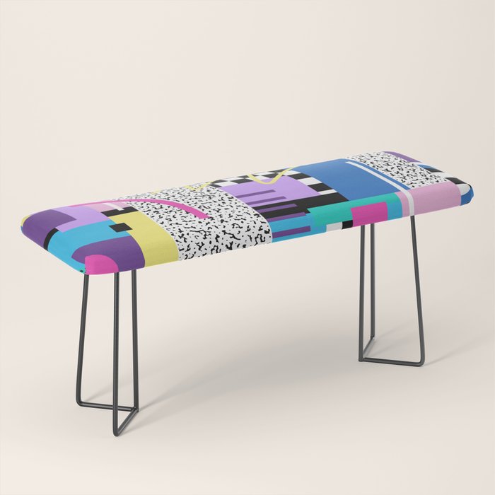 Memphis pattern 118 - 80s / 90s Retro Bench Gallery Image 1
