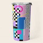 Memphis pattern 118 - 80s / 90s Retro Travel Mug Gallery Image 2