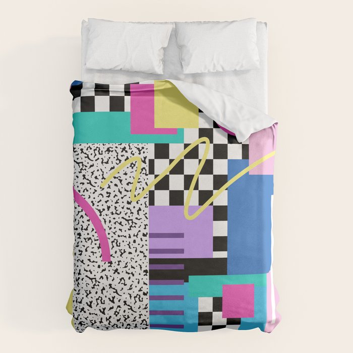 Memphis pattern 118 - 80s / 90s Retro Duvet Cover Gallery Image 1