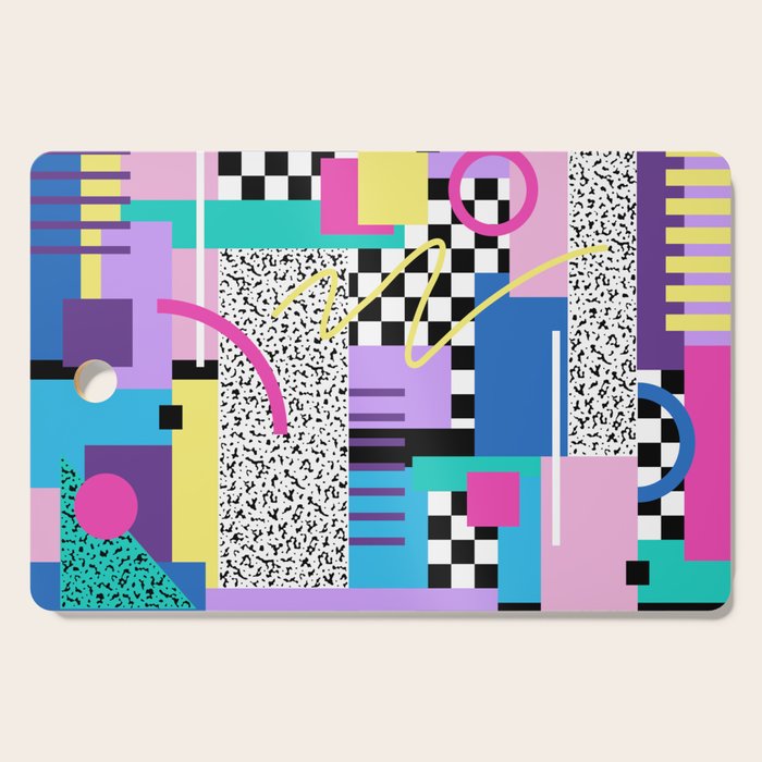 Memphis pattern 118 - 80s / 90s Retro Cutting Board Gallery Image 1